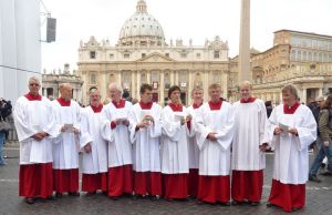Schola Cantorum Tiel voor de Sint Pieter te Rome